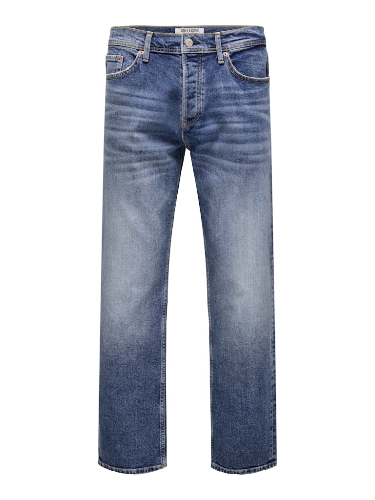 ONLY & SONS Edge jeans straight fit – heren - Blue Denim - L32