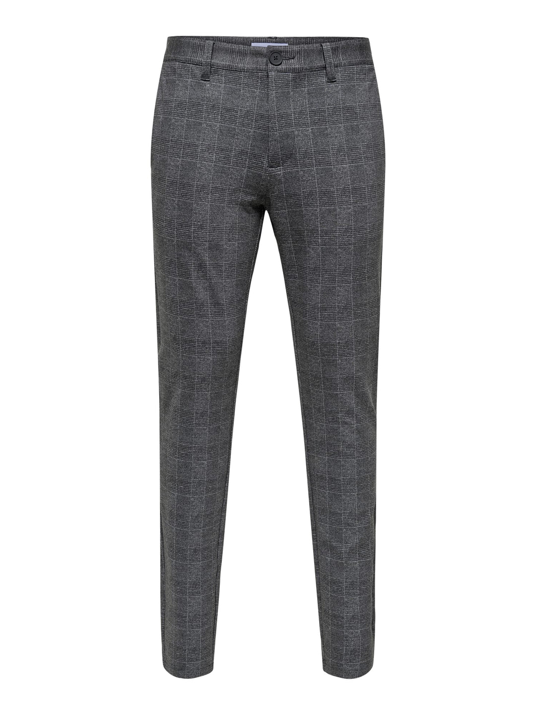 ONLY & SONS ONSMARK SLIM CHECK PANTS – heren chino - Zwart Dessin - L32