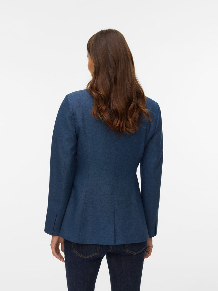 VERO MODA VMFALKE blazer dames blauw denim - Blue Denim
