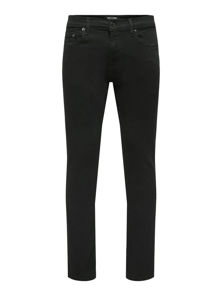 ONLY & SONS Loom slim fit jeans zwart – heren - Black Denim - L34