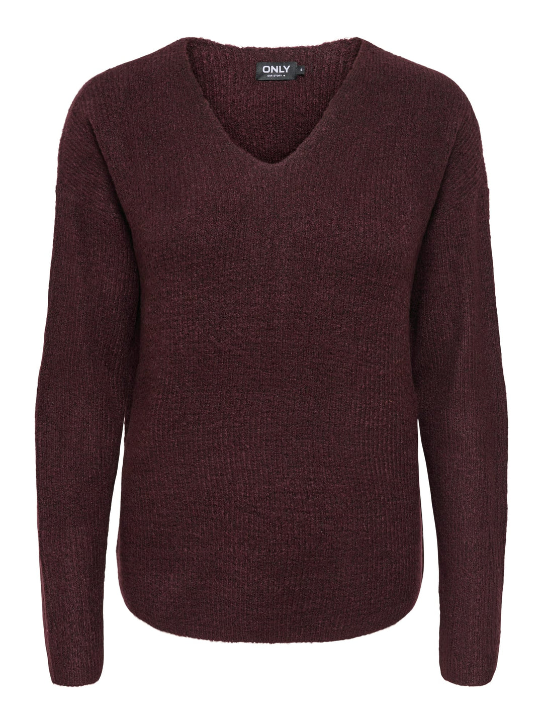 Only Camilla V-Hals trui bordeaux – dames