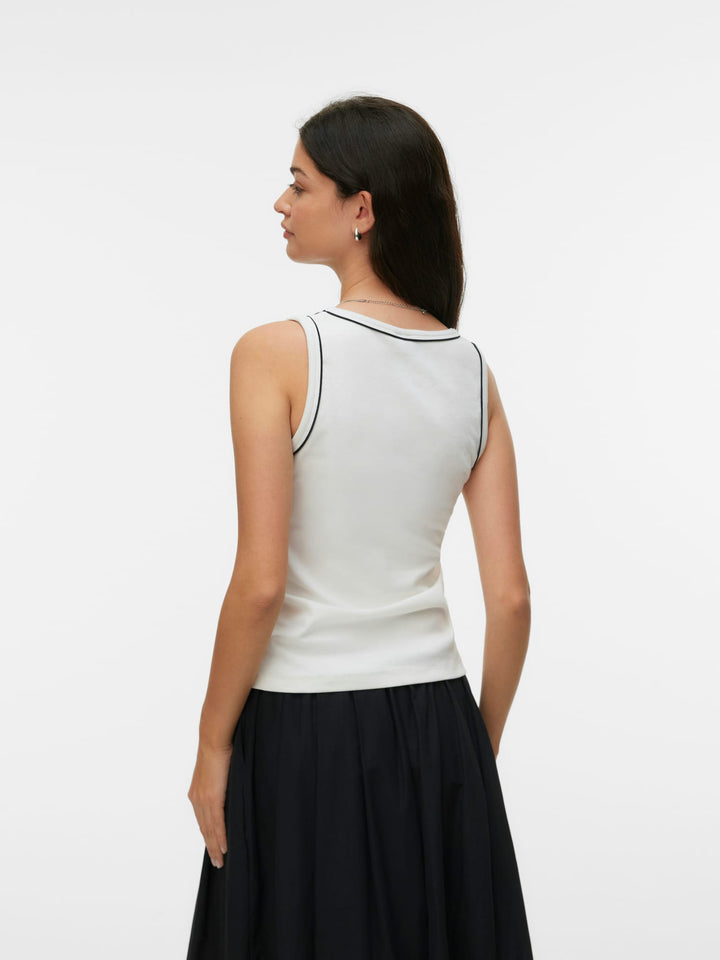 VERO MODA Monna top off-white – dames singlet