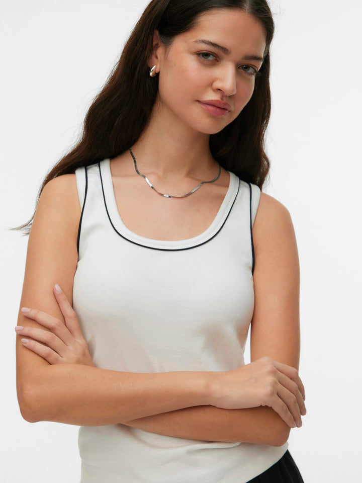 VERO MODA Monna top off-white – dames singlet