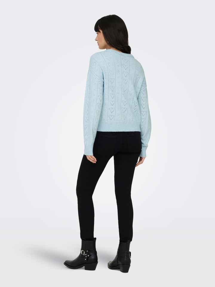 Only 15363149 Isa trui dames lichtblauw