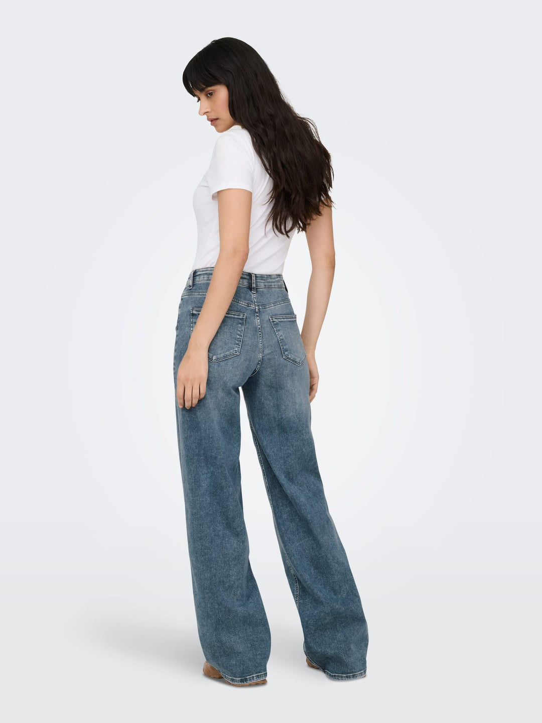 Only Madison wide fit jeans blauw – dames - Blue Denim - L34