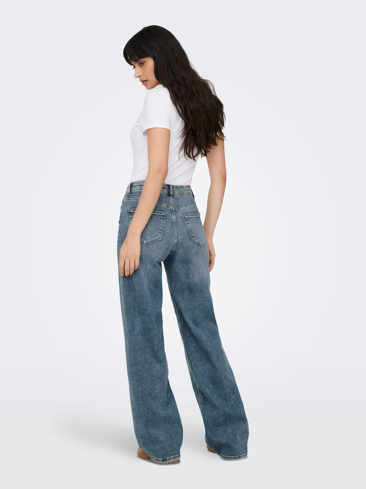 Only Madison wide fit jeans blauw – dames - Blue Denim - L34