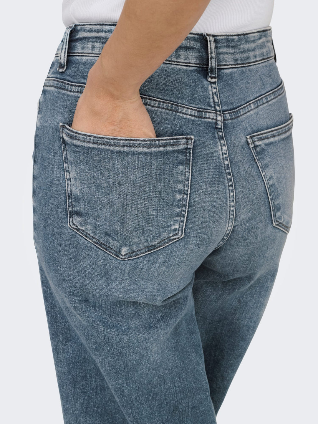 Only Madison jeans loose fit blauw denim – dames - Blue Denim - L30