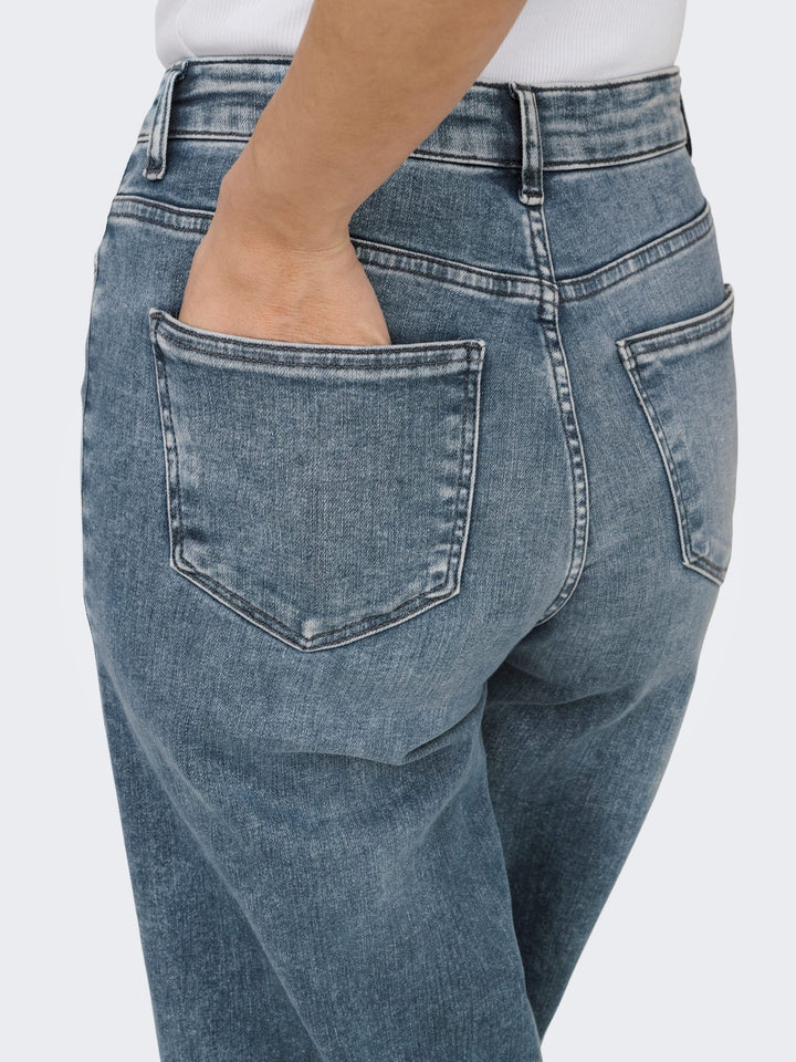 Only Madison jeans loose fit blauw denim – dames - Blue Denim - L30