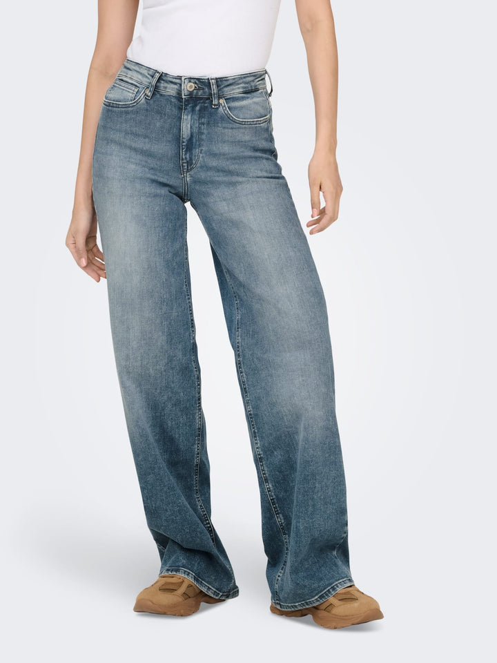 Only Madison jeans loose fit blauw denim – dames - Blue Denim - L30