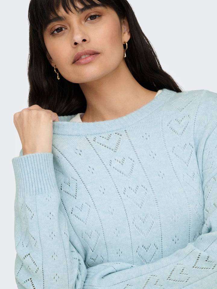 Only 15363149 Isa trui dames lichtblauw