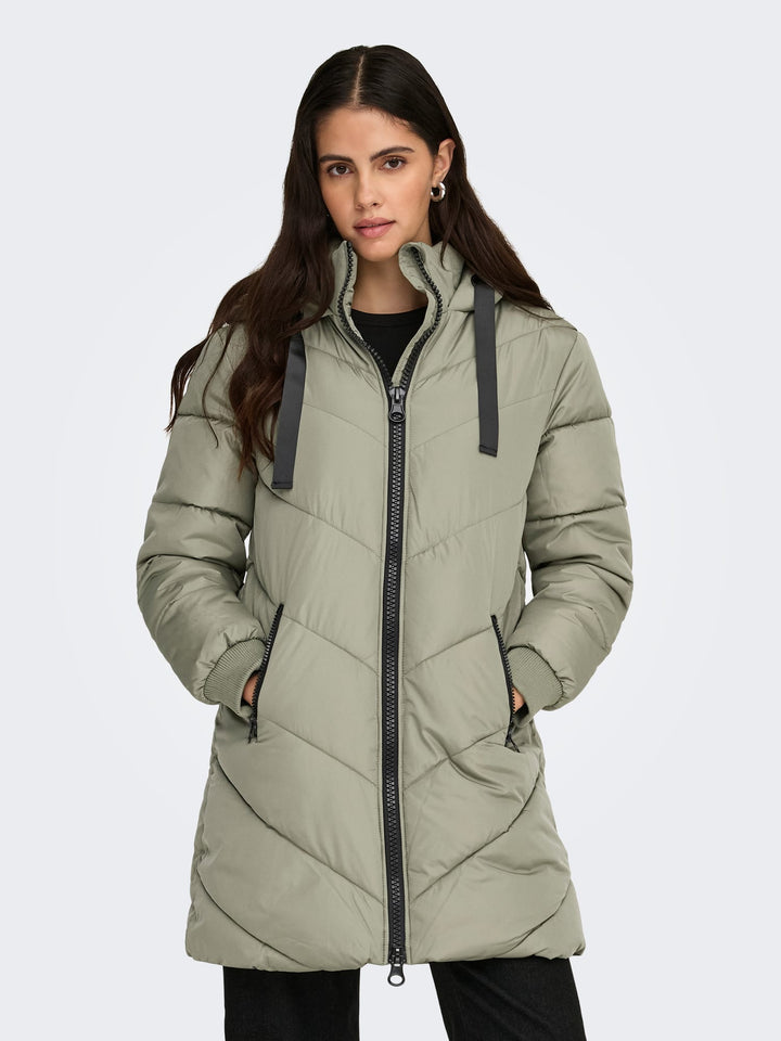 Jacqueline de Yong Skylar winterjas olijf – dames