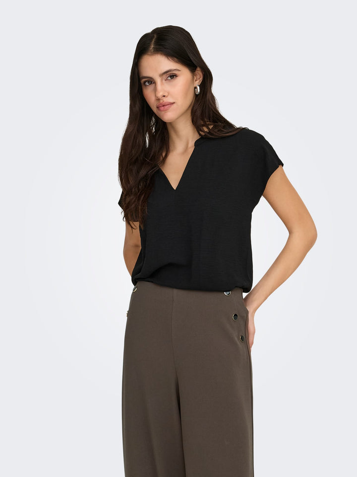 Jacqueline de Yong Lion blouse zwart – dames