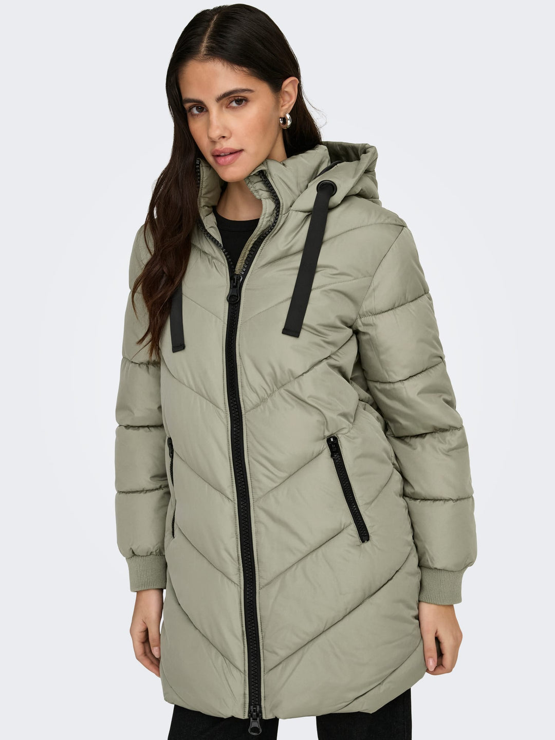 Jacqueline de Yong Skylar winterjas olijf – dames