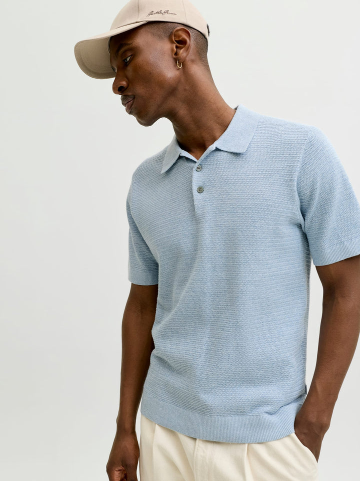Jack & Jones Bluriley polo k/m lichtblauw – heren