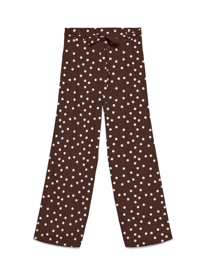 VERO MODA 10347961 Elisa lange broek dames bruin dessin