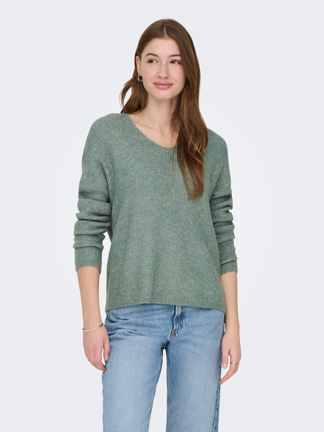 Only 15204588 Camilla trui dames olijf