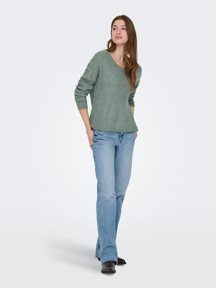 Only 15204588 Camilla trui dames olijf