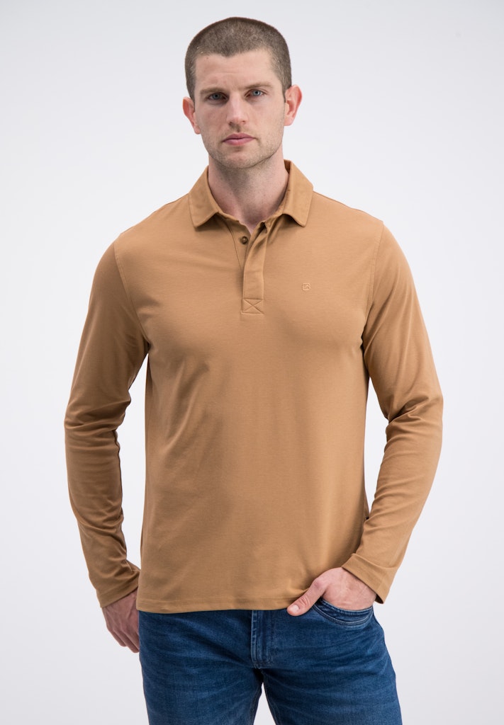 Gabbiano men 236220 LUCA polo l/m camel – heren