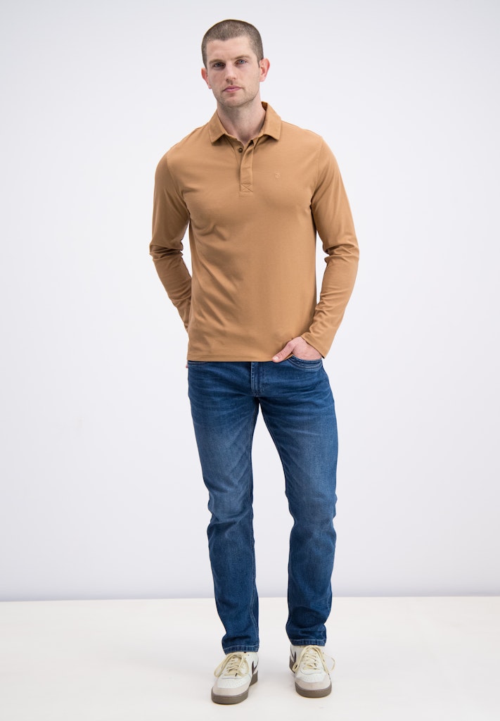 Gabbiano men 236220 LUCA polo l/m camel – heren