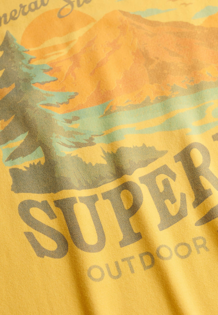 Superdry Outdoors Mountain T-shirt licht geel – heren