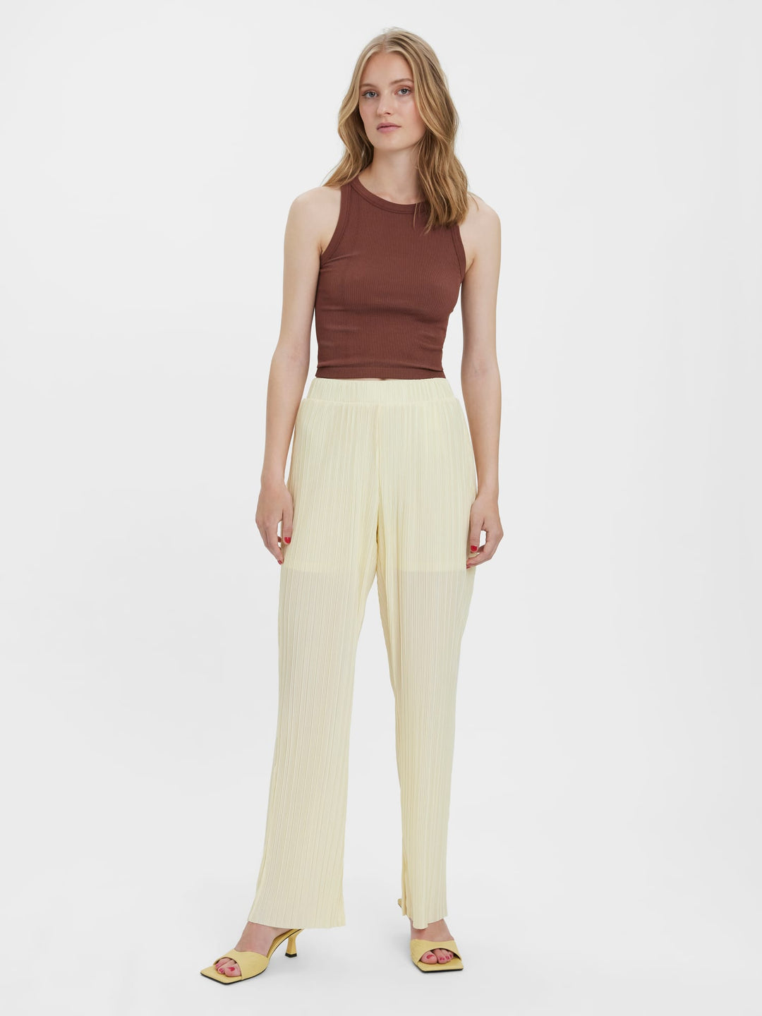 VERO MODA Sutton lange broek dames – kit