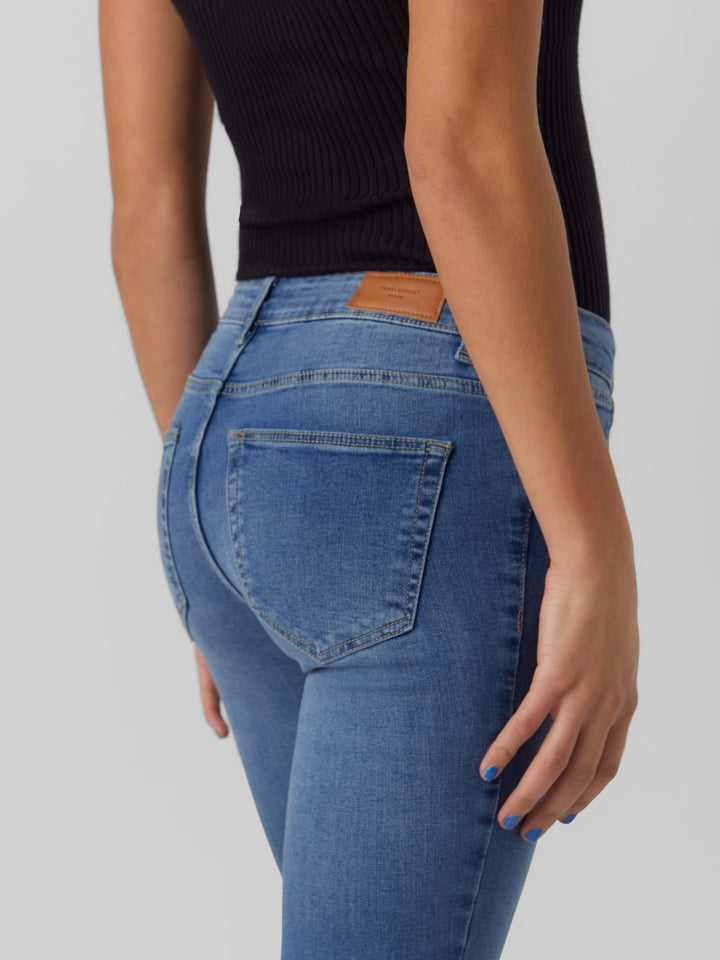 VERO MODA flared jeans dames – 10279177 Scarlet - Blue Denim - L34