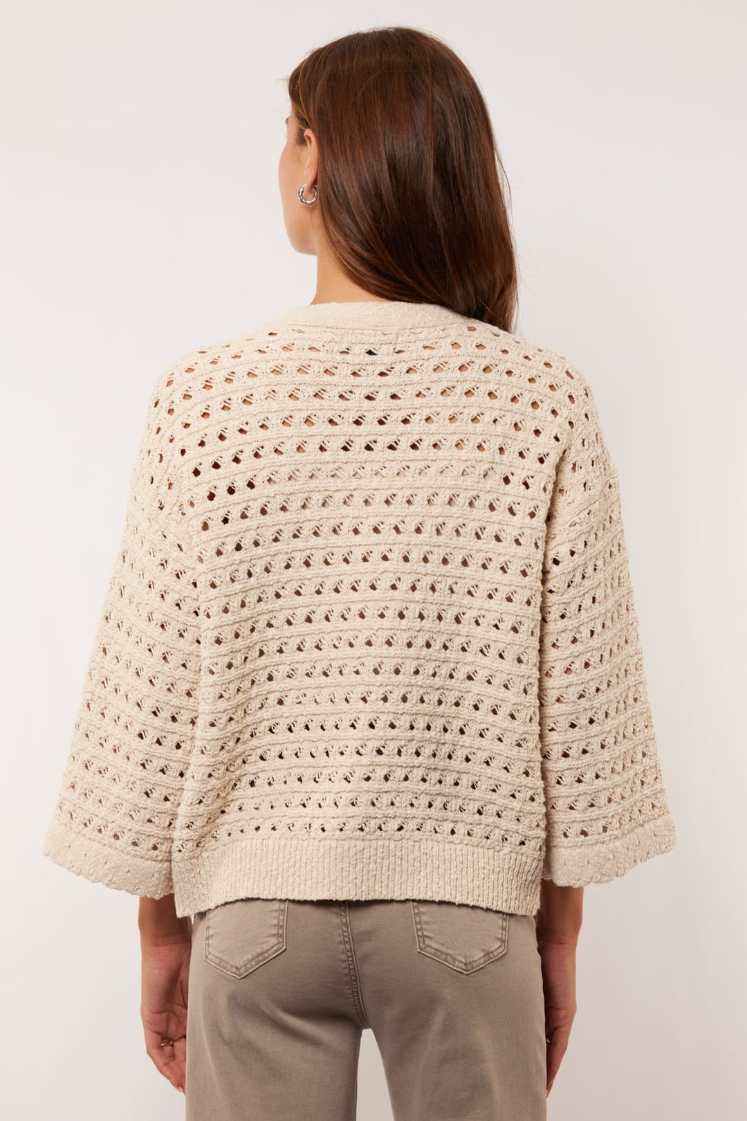 G-Maxx 26VLG05 vest gebreid dames beige