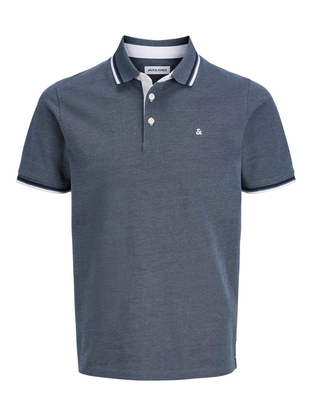 Jack & Jones polo k/m heren blauw melee – JJEPAULOS