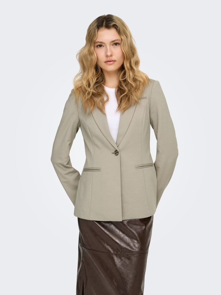 Only ONLPEACH L/S FIT BLAZER TLR NOOS blazer beige – dames