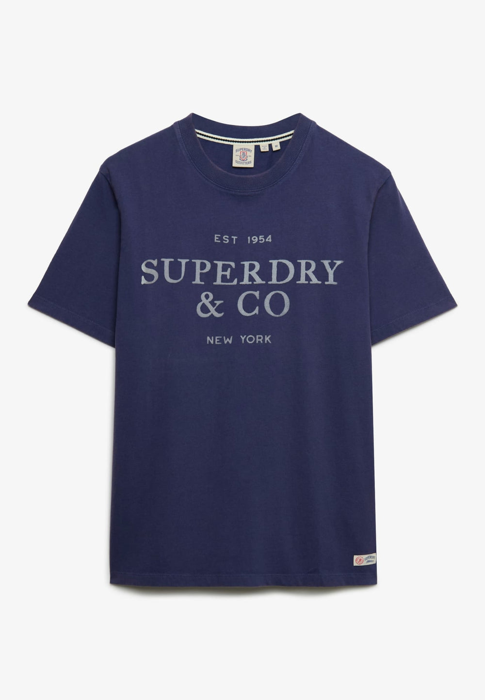 Superdry heren T-shirt rafblauw – 1954 Company Relaxed