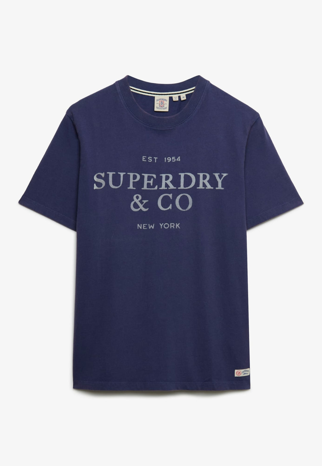 Superdry heren T-shirt rafblauw – 1954 Company Relaxed