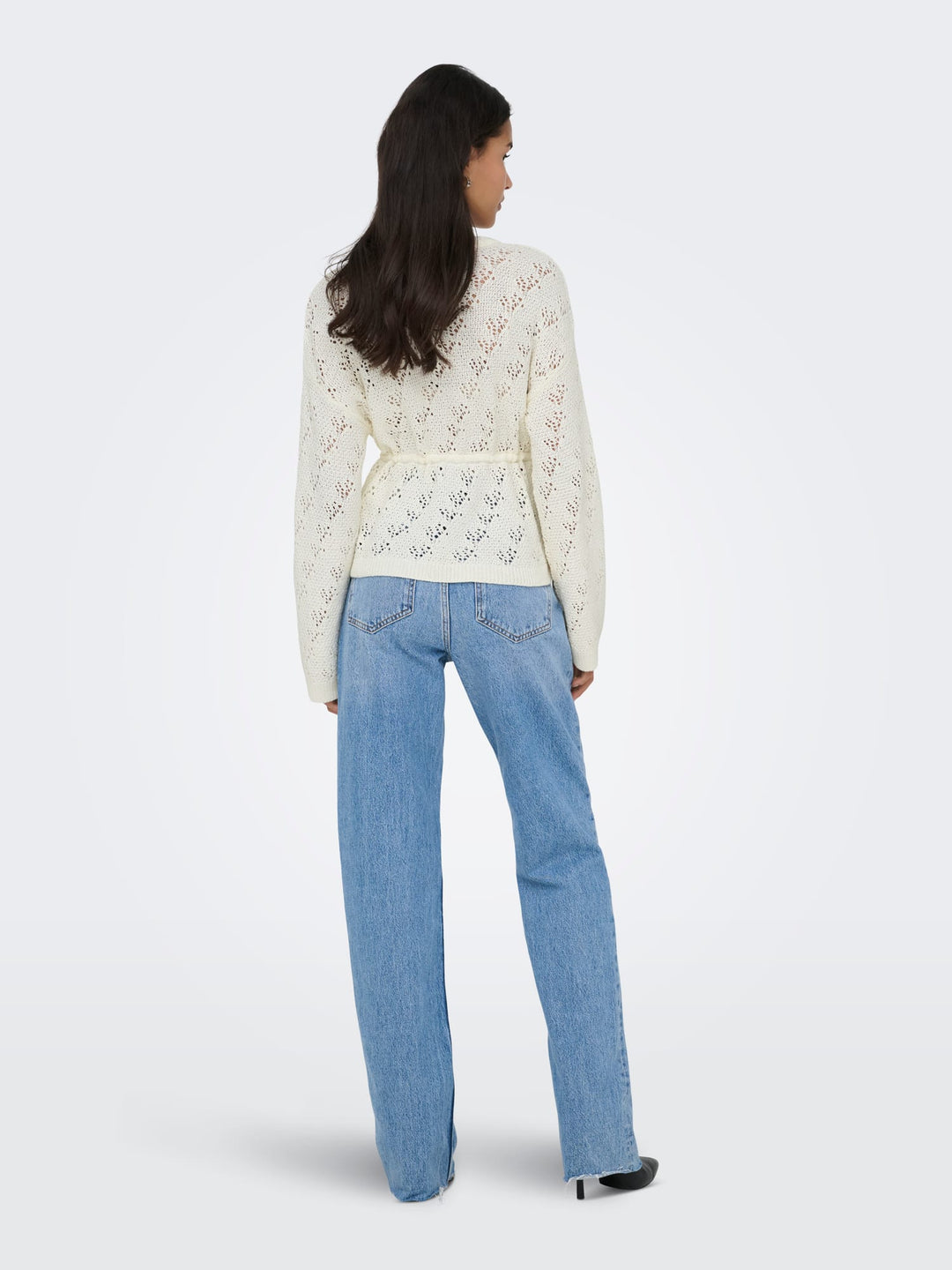 Only Elke vest gebreid dames - off-white