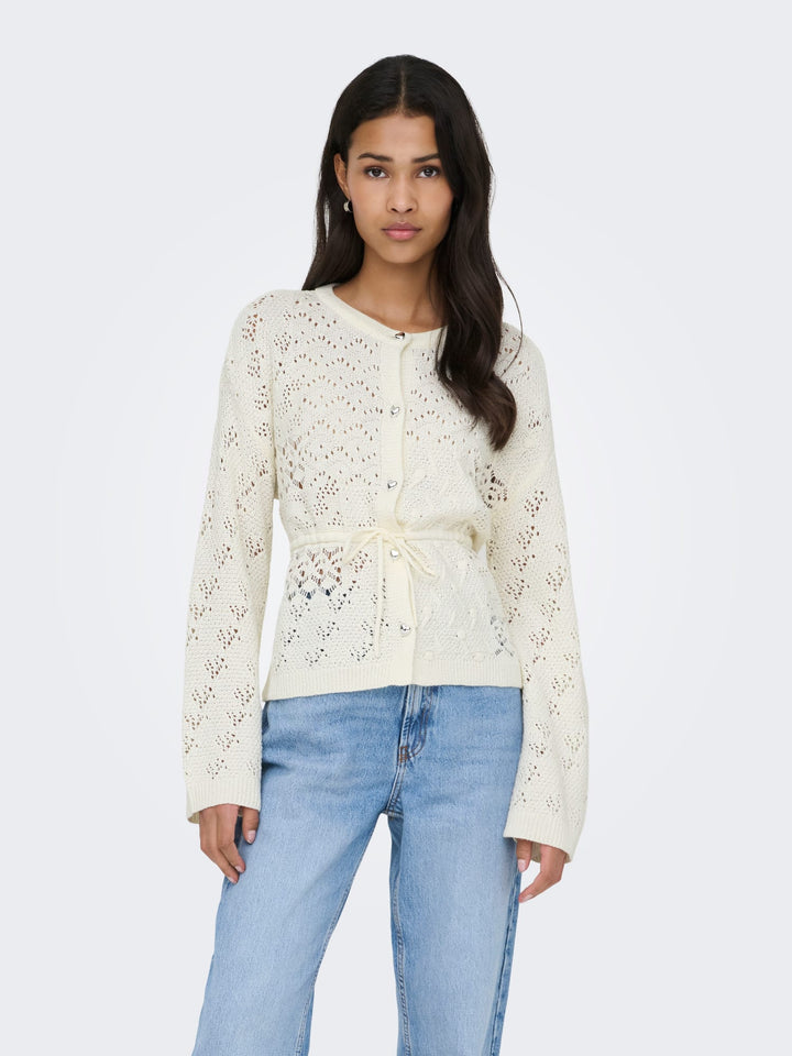 Only Elke vest gebreid dames - off-white