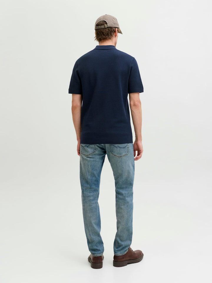 Jack & Jones Bluriley polo k/m navy – heren