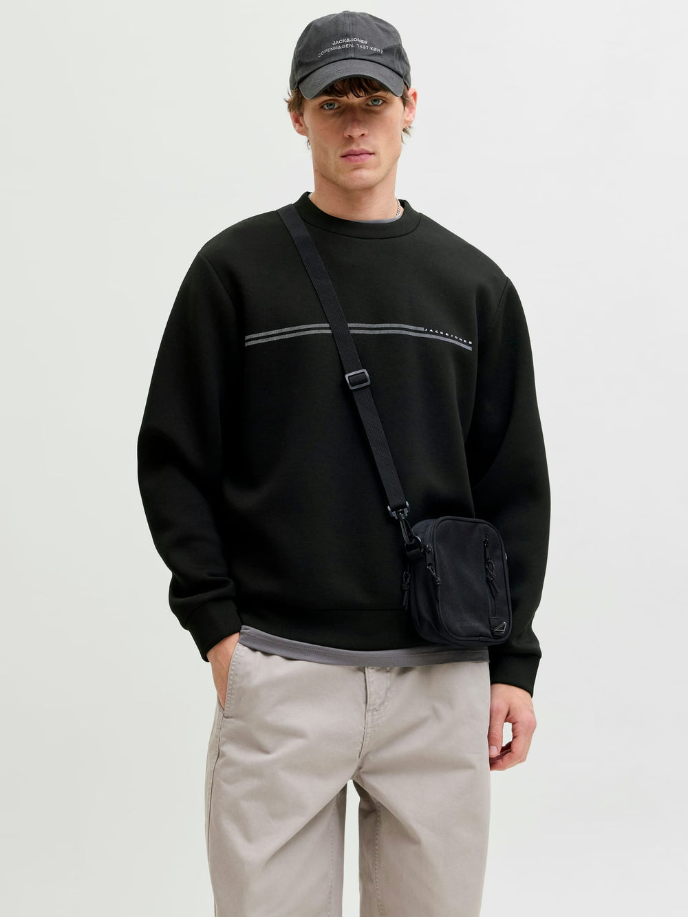 Jack & Jones Fusion sweater zwart – heren