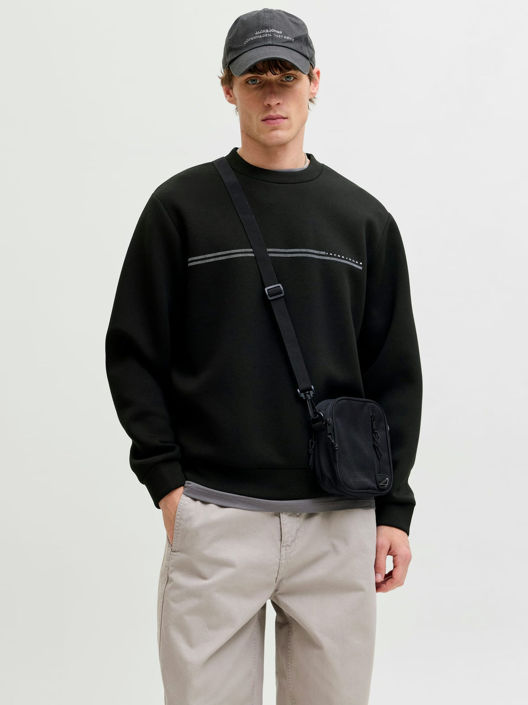 Jack & Jones Fusion sweater zwart – heren