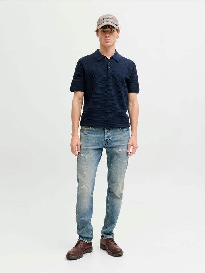 Jack & Jones Bluriley polo k/m navy – heren