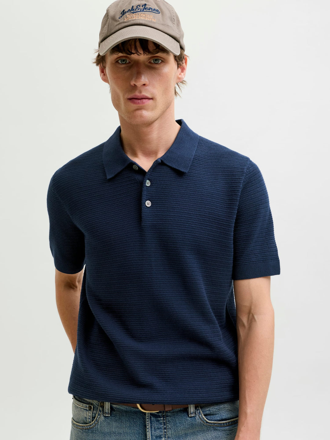 Jack & Jones Bluriley polo k/m navy – heren