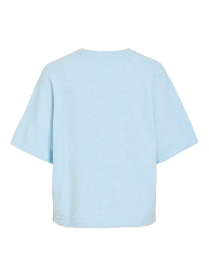 Vila VILIGA 2/4 O-NECK KNIT TOP lichtblauw – dames