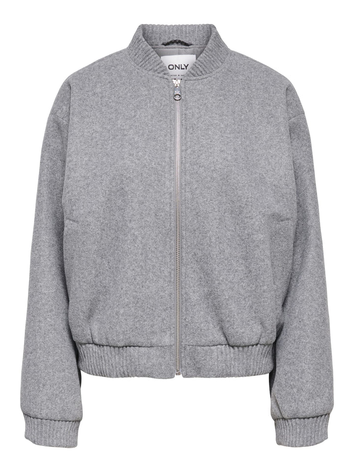 Only Elba bomberjack grijs melee – dames