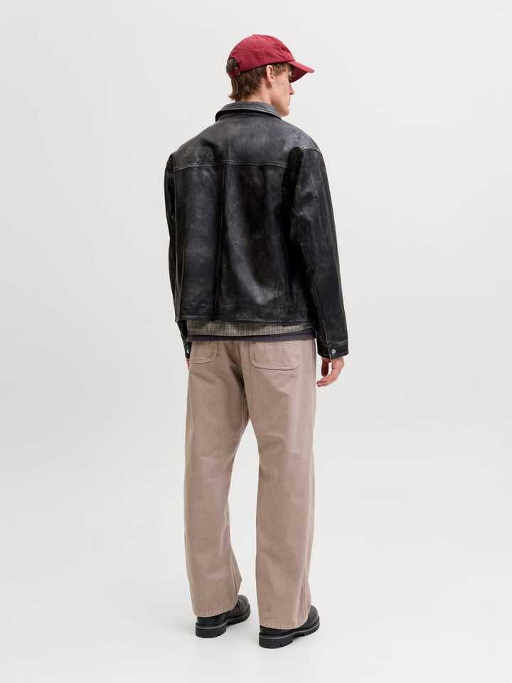 Jack & Jones JPSTALEX RAYE WORKER PANTS – heren - Taupe - L32