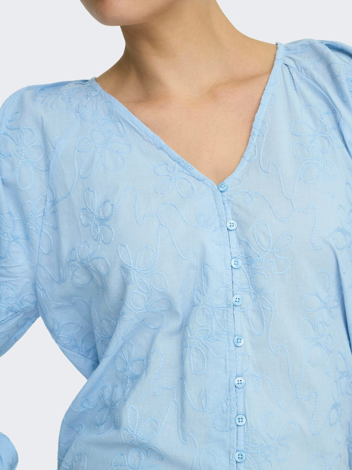 Only Zion blouse lichtblauw – dames