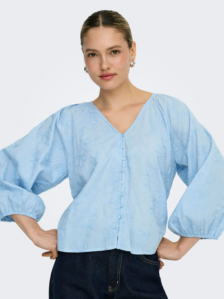 Only Zion blouse lichtblauw – dames