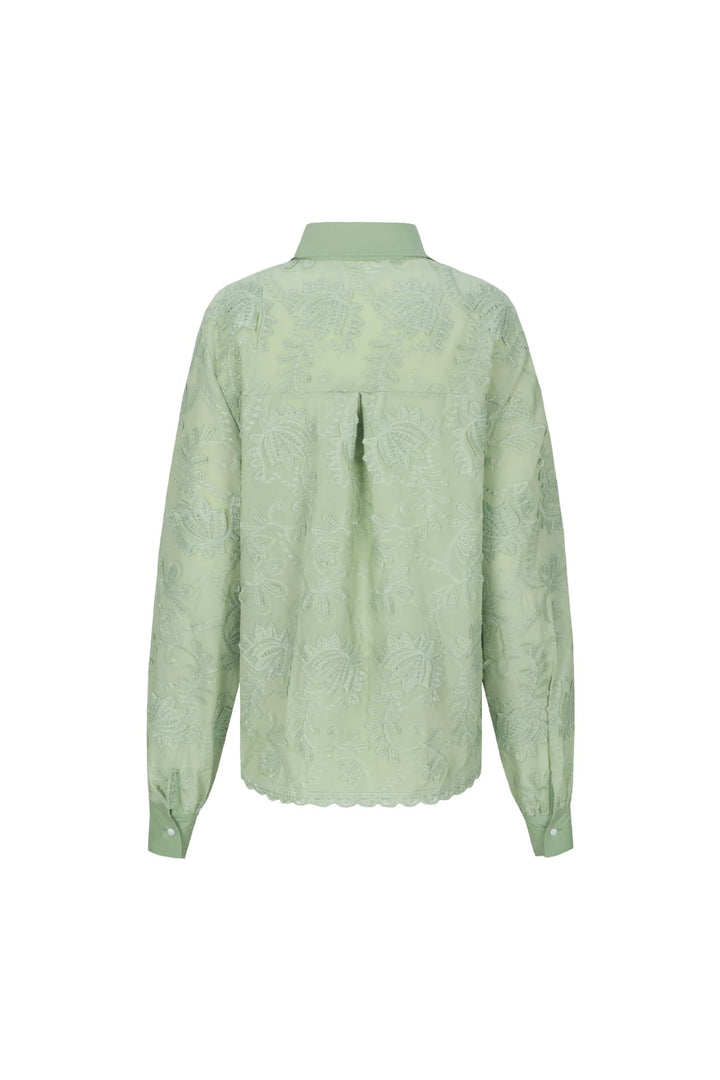 G-Maxx Molly blouse groen dessin – dames