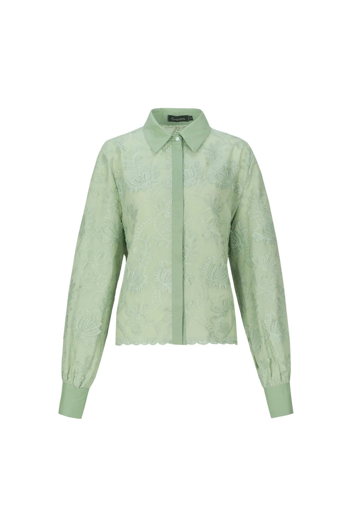 G-Maxx Molly blouse groen dessin – dames