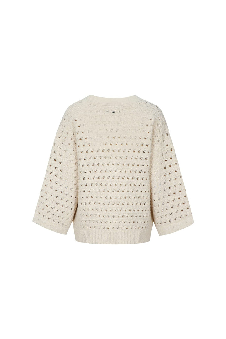 G-Maxx Aliya knitting cardigan – vest gebreid dames - Beige