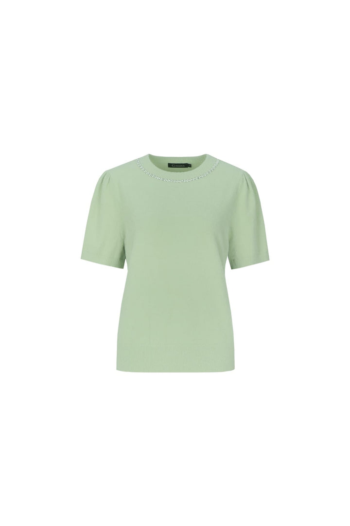 G-Maxx Etta top groen dessin – dames