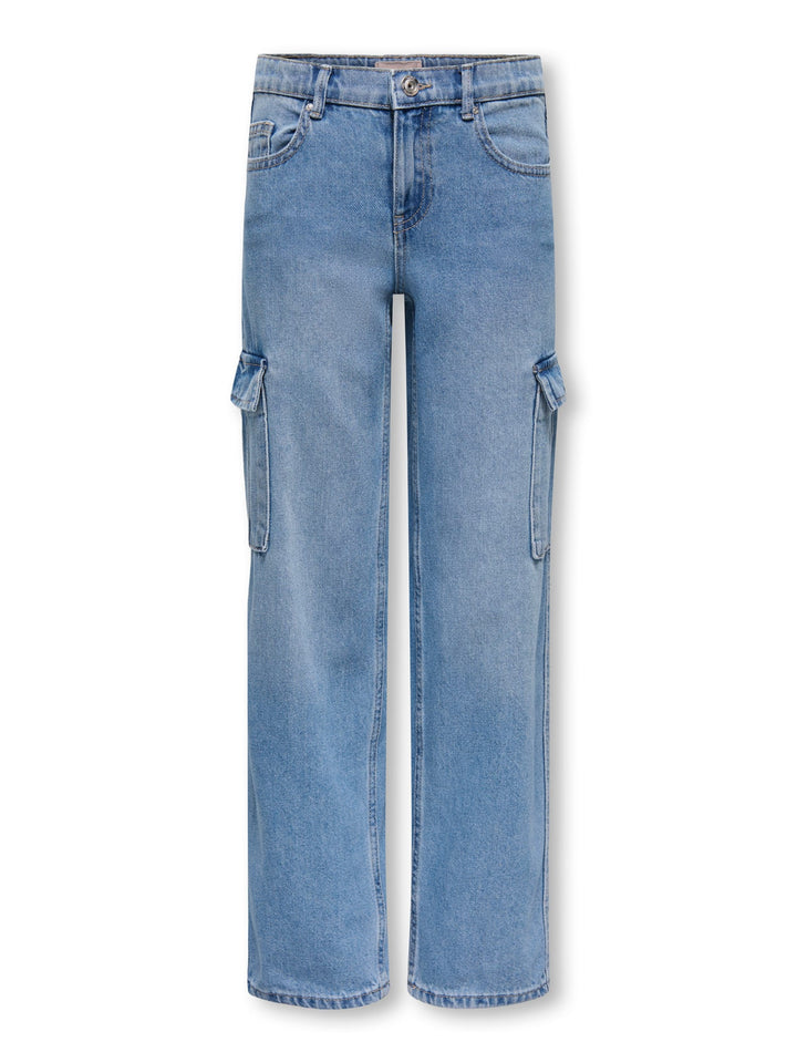 Kids Only Harmony lange broek meisjes – blue denim