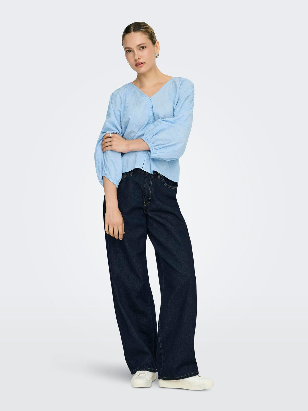 Only Zion blouse lichtblauw – dames