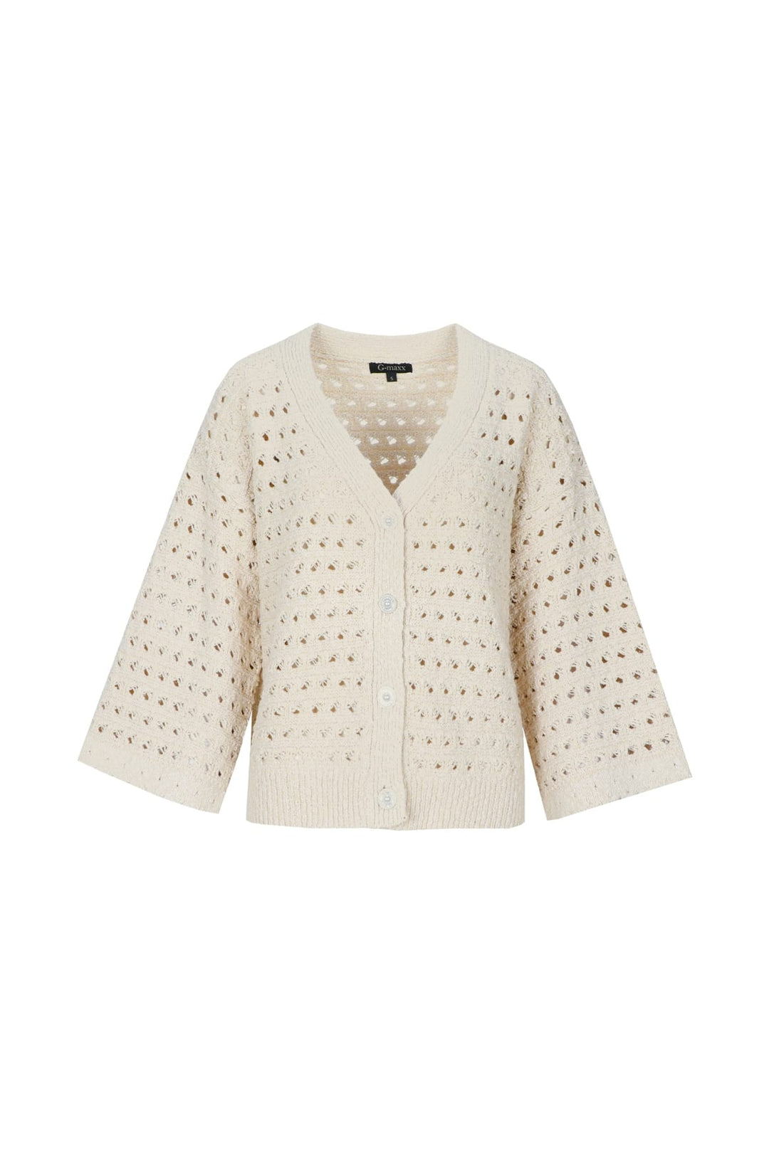 G-Maxx Aliya knitting cardigan – vest gebreid dames - Beige
